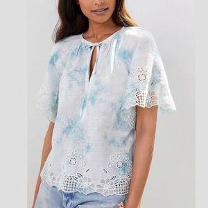 NWOT Anthropologie tie dye blouse